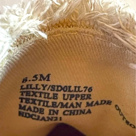 Splendid Giraffe Print Espadrilles Size 8 1/2 - Picture 6 of 7